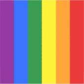 De kleuren van de regenboog sticker (Voorkant)