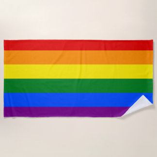 De kleuren van de regenboog strandlaken