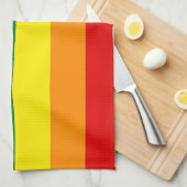 De kleuren van de regenboog theedoek (Quarter Fold)