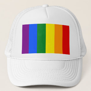 De kleuren van de regenboog trucker pet