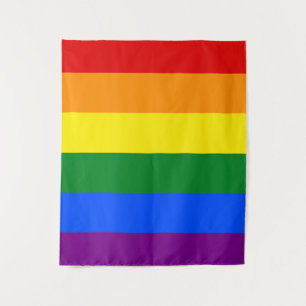 De kleuren van de regenboog wandkleed