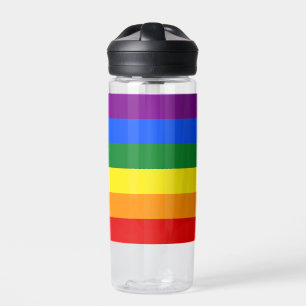 De kleuren van de regenboog waterfles