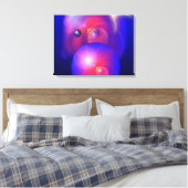 De kleuren van de ruimte - gewikkeld canvas afdruk (Insitu (Slaapkamer))