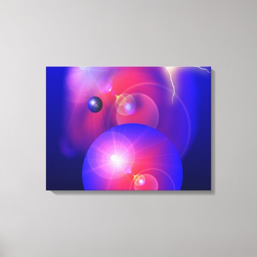 De kleuren van de ruimte - gewikkeld canvas afdruk (Voorkant)