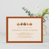 De kleuren van de Thanksgiving van de fallkleppen Kaart (Staand voorkant)