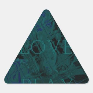 De kleuren van de ventilatorkleur van de Blauwe Li Driehoek Sticker