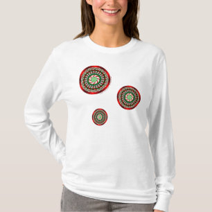 De kleuren van het Kerstmis Dames Licht Shirt