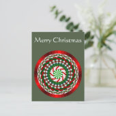 De kleuren van kerst Briefkaart (Staand voorkant)