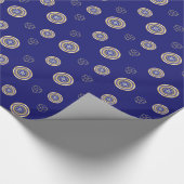 De kleuren van New Years Wrapping Paper Cadeaupapier (Hoek)