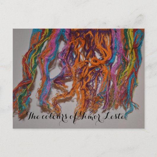 De kleuren van Oost-Timor Briefkaart (Voorkant)