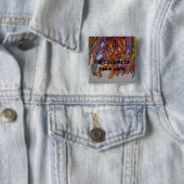 De kleuren van Oost-Timor Vierkante Button 5,1 Cm (In situ)