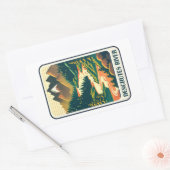 De kleuren van River Oregon Rechthoekige Sticker (Envelop)