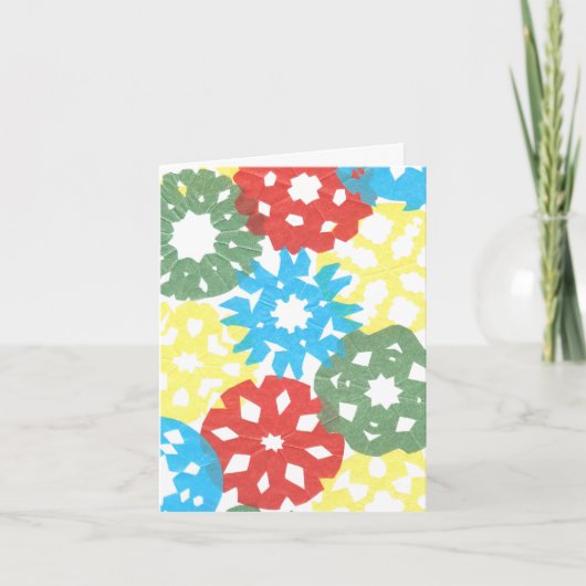 De kleurenvlaag van Kat van de karate Feestdagen Kaart (Voorkant)