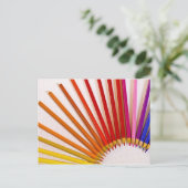 De Kleurpotloden van de regenboog Briefkaart (Staand voorkant)