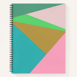 De kleurrijke Abstracte Driehoeken van het Blok Notitieboek