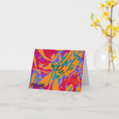 De kleurrijke Abstracte Kaart van de Nota van de (Gele Bloem)