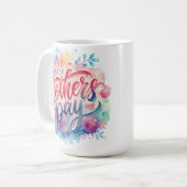 De kleurrijke dag van mama koffiemok (Voorkant links)