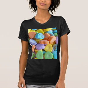 De kleurrijke Harten van het Snoep T-shirt