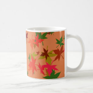 De kleurrijke herfstbladeren ontwerpen koffie-mok koffiemok