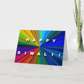 De kleurrijke Kaart van Starburst Diwali