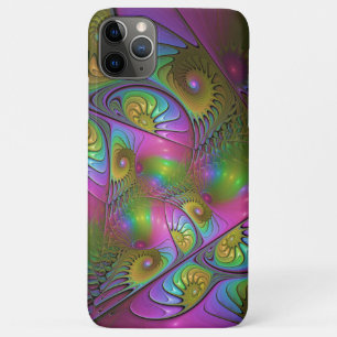 De Kleurrijke Lichtgevende Trippy Abstracte Fracta iPhone 11 Pro Max Hoesje