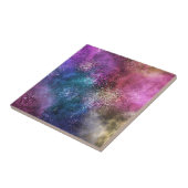 De kleurrijke melkweg tegeltje (Zijkant)