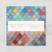 De Kleurrijke Moderne Vierkante Visitekaartjes van (Achterkant)