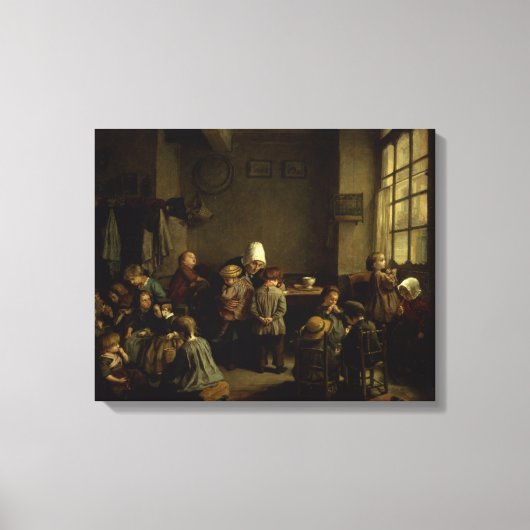 De kleuterschool canvas afdruk (Voorkant)