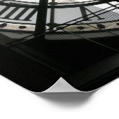 De klok in Musee d'Orsay Poster (Hoek)