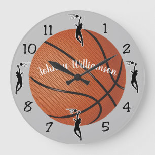 De klok met de Basketball van de Nadruk van de Spo