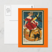 De klok slaat 's nachts af briefkaart (Voorkant / Achterkant)