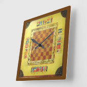 De klok van de crokinole board game (Hoek)