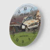 De klok van de muur, huisdecor, oude tijdopnemer v (Hoek)