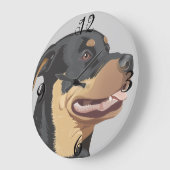 De Klok van de Muur van de Hond van Rottweiler (Hoek)