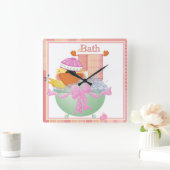 De Klok van de Muur van de Tijd van het bad (Huis)