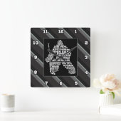 De Klok van de Muur van de Typografie van Goalie (Huis)