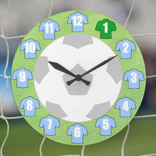 De Klok van het football - met de Blauwe Shirten v