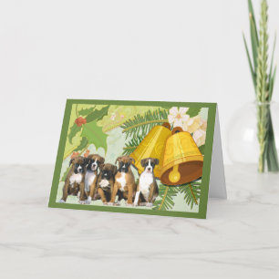 De Klokken van de Kerstkaart van de bokser Feestdagen Kaart