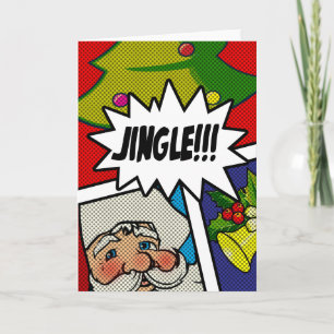 De Klokken van het Kenwijsje van het pop-art Feestdagen Kaart