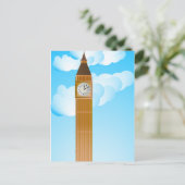 De kloktoren en Big Ben Briefkaart (Staand voorkant)