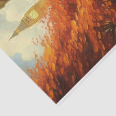 De kloktoren tissuepapier (Detail)