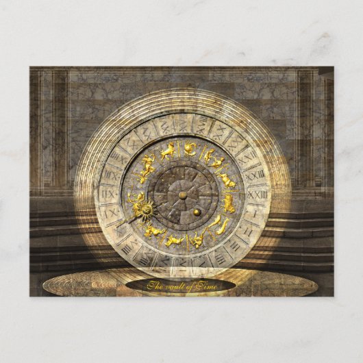 De kluis van tijd briefkaart (Voorkant)