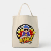 De knalman tote bag (Achterkant)