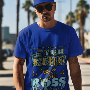 De knappe King, de Boss Mannen T-shirt