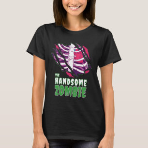 De knappe Zombie Grappige Halloween Familie Zombie T-shirt