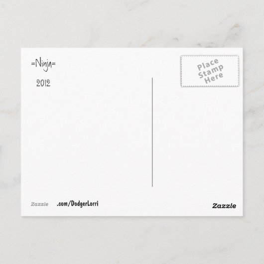 De knapste Kat in de Wereld Briefkaart (Achterkant)