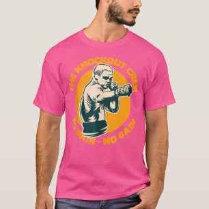 De knock-out bemanning geen pijn geen winst vechte t-shirt