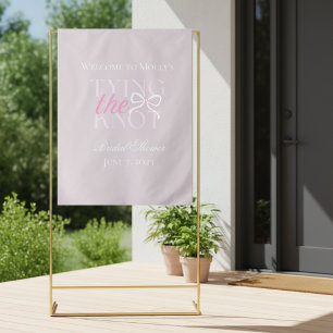 De knoop doorhakken - Elegant minimalistisch trouw Wandkleed