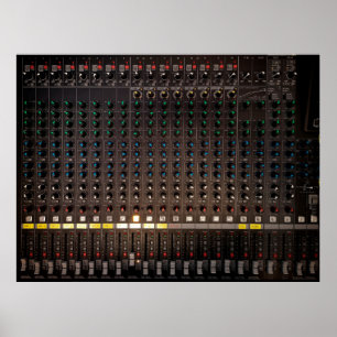 De knoop op de audiomixer poster