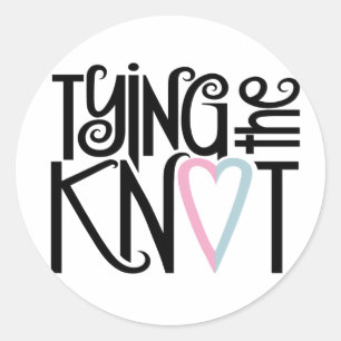 De Knoop Sticker vastbinden